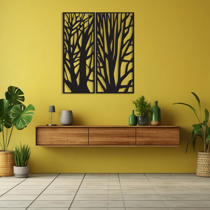 Forest Panels Pinewood Wall Art