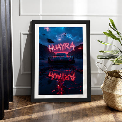Huayra Neon Storm Wall Frame