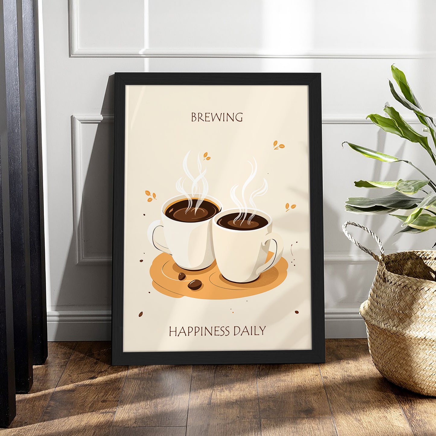 Brewing Happiness Coffee Frame Set of 1