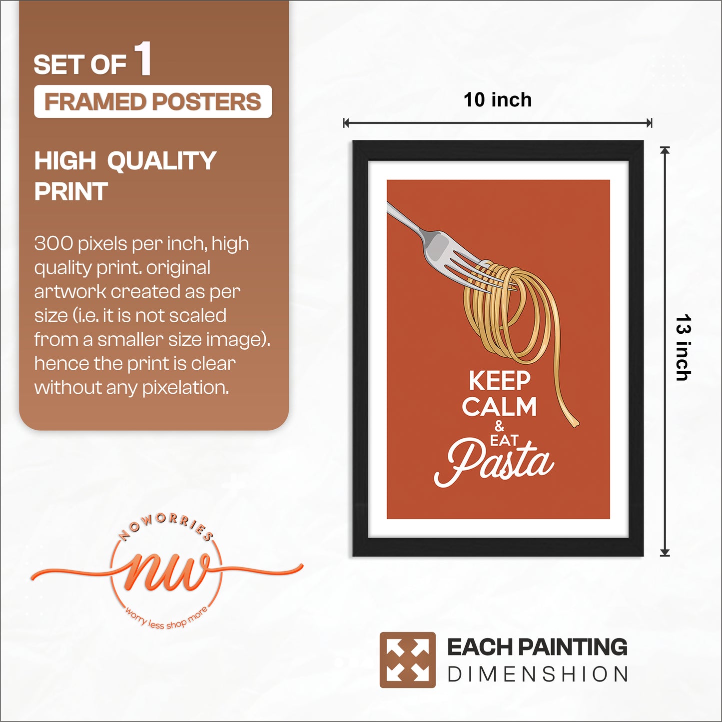 Pasta Twist Wall Frame