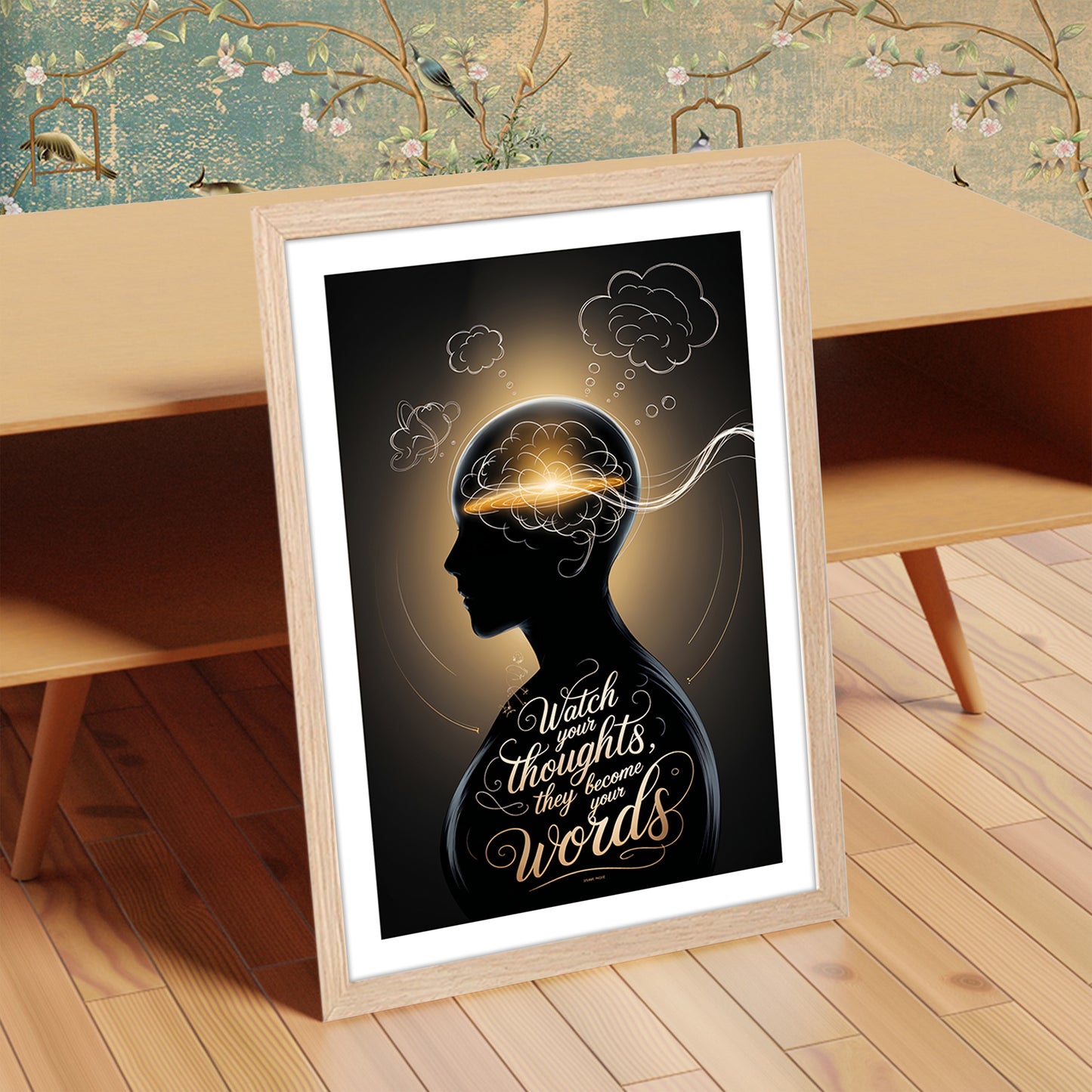 Watch Your Thoughts Motivational Poster