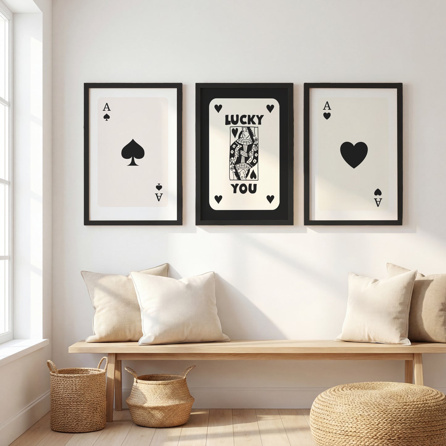 Ace & Lucky Trio Wall Frames Set of 3