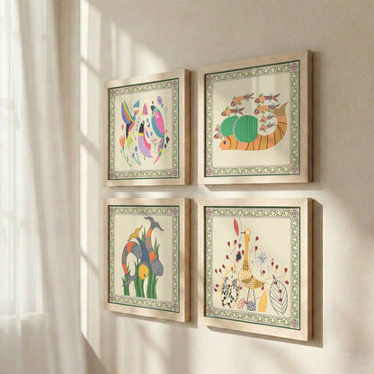 Boho Folk Frame Set of 4