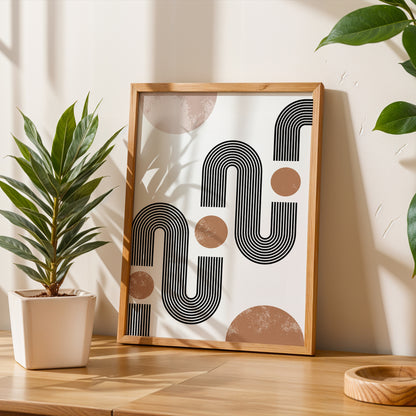 Minimal Arch Abstract Poster