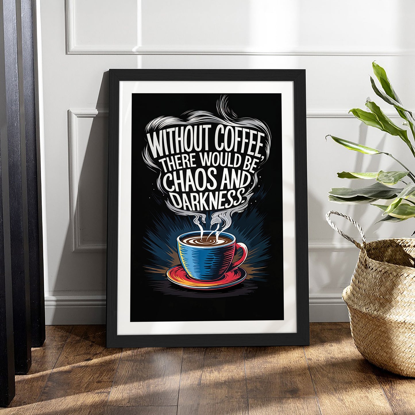 Powered by Coffee Wall Frame