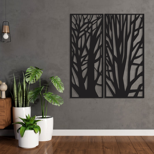 Forest Panels Pinewood Wall Art