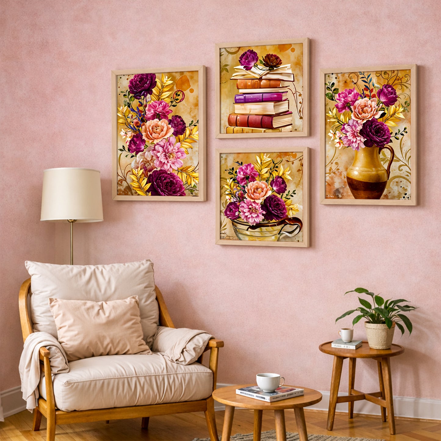 Golden Blossom Collection Set of 4