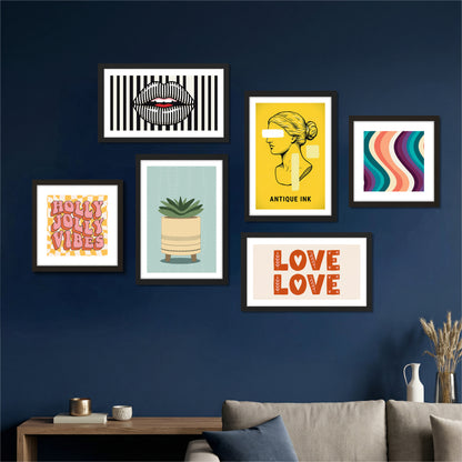 Retro Gallery Wall Set of 6