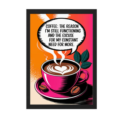 Need More Coffee Wall Frame