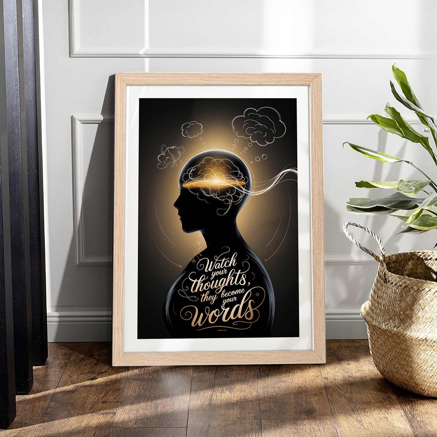 Watch Your Thoughts Motivational Poster
