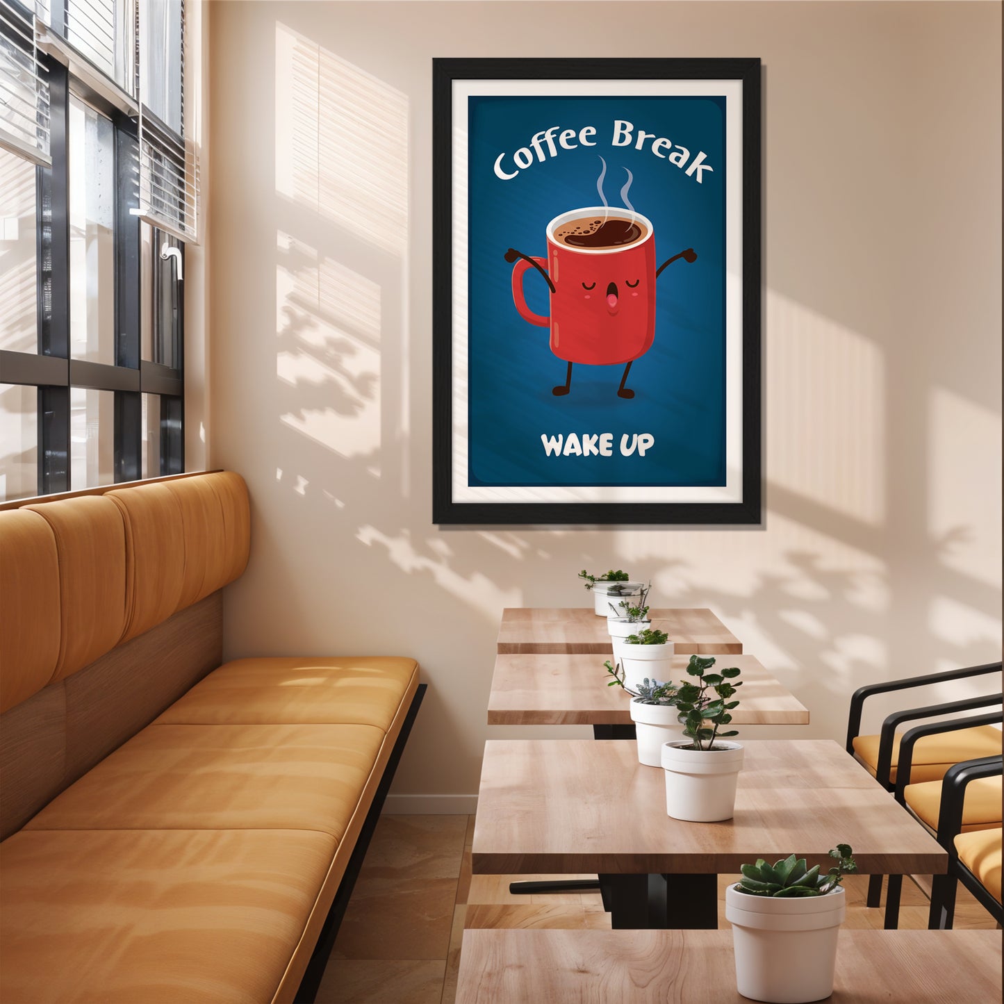 Wake-Up Coffee Wall Frame