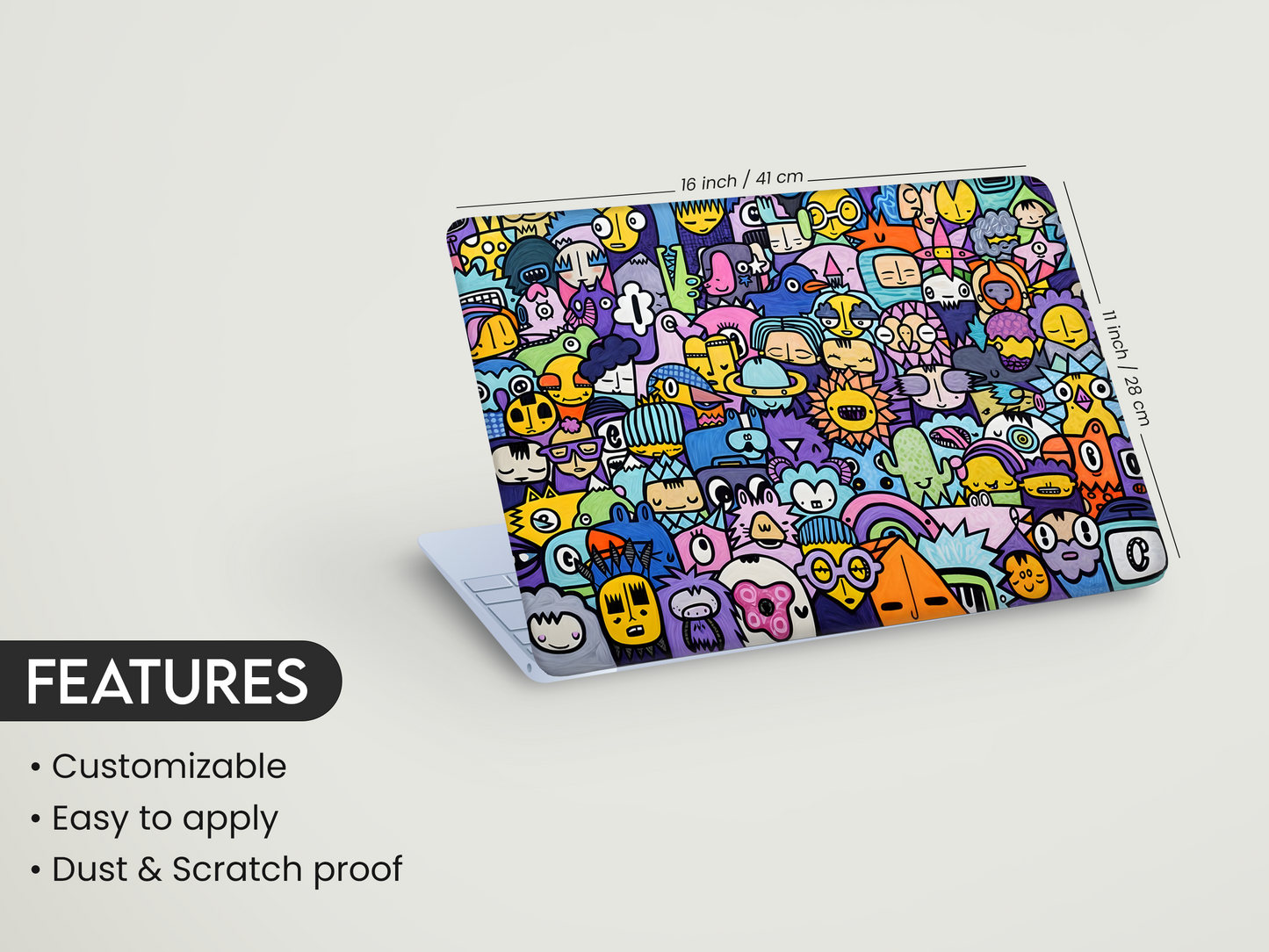 Aesthetic Cartoon Laptop Skin