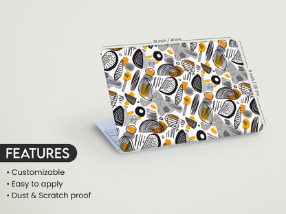 Modern Abstract Shapes Laptop Skin