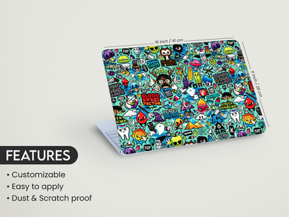Street Art Collage Laptop Skin