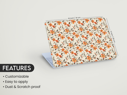 Peach Blossom Pattern Laptop Skin