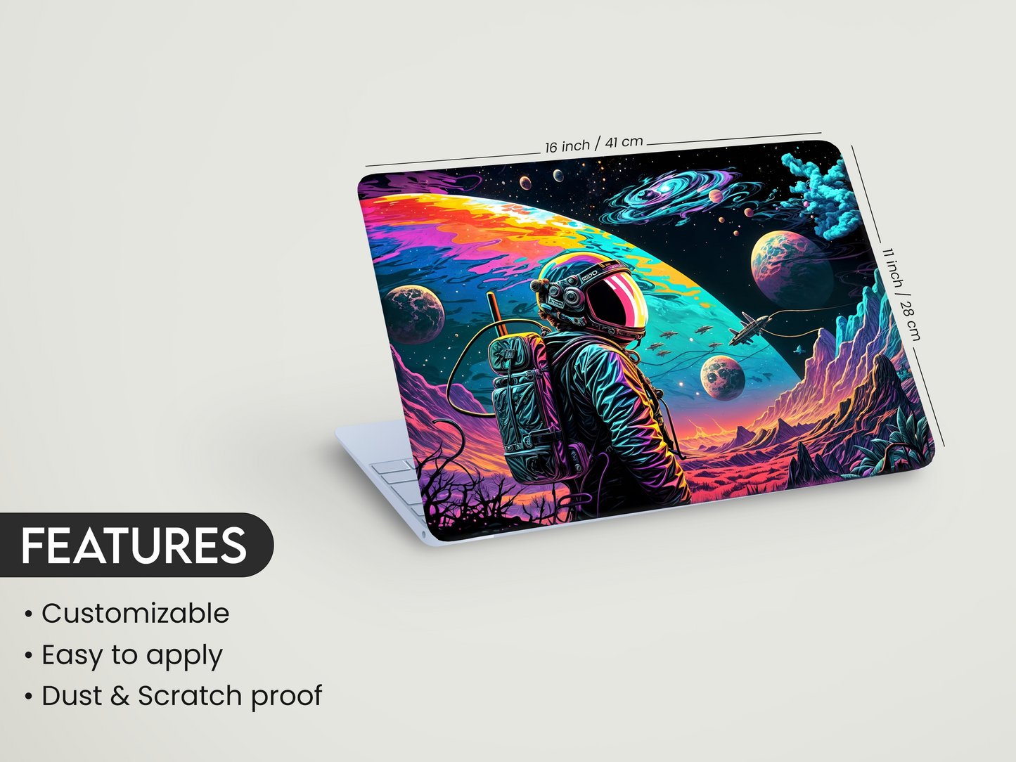 Cosmic Astronaut Laptop Skin