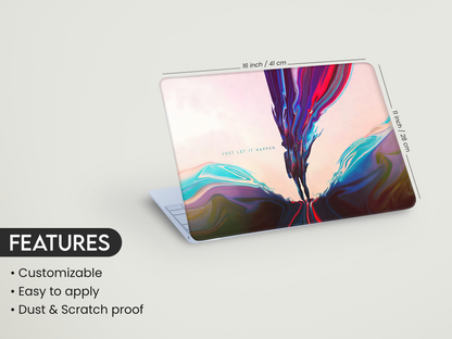 Flow State Minimal Art Laptop Skin