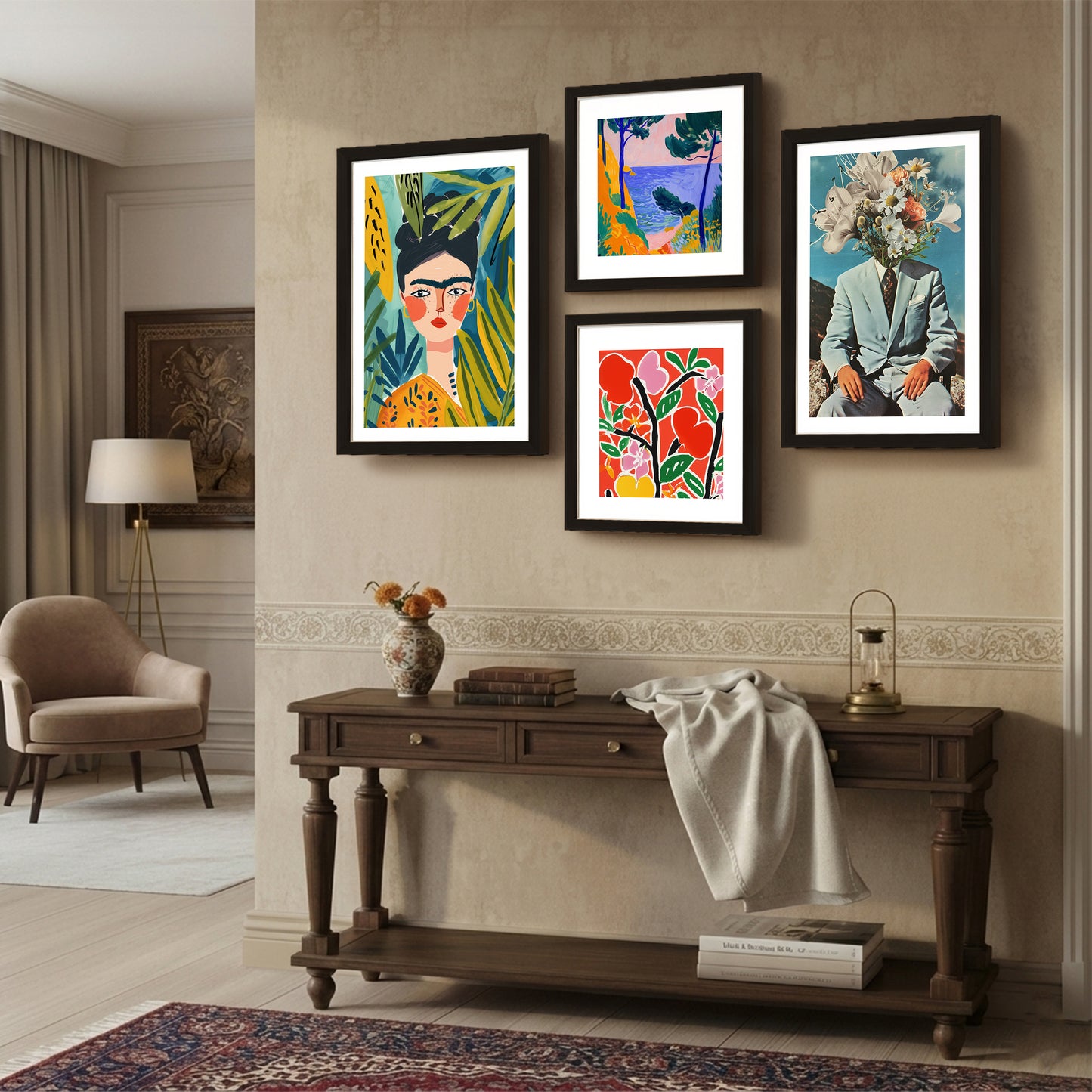 Modern Expression Wall Set of 4