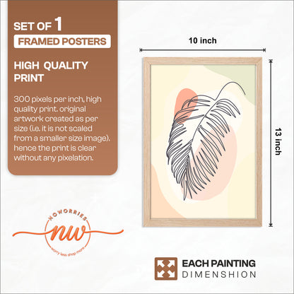 Minimalist Palm Leaf Wall Frame