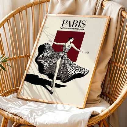 Paris Fashion Elegance Framed Wall Art