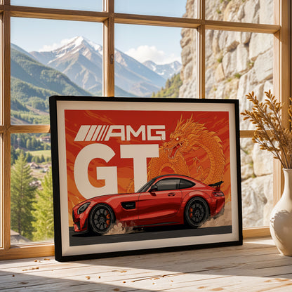 AMG GT Dragon Spirit Wall Art