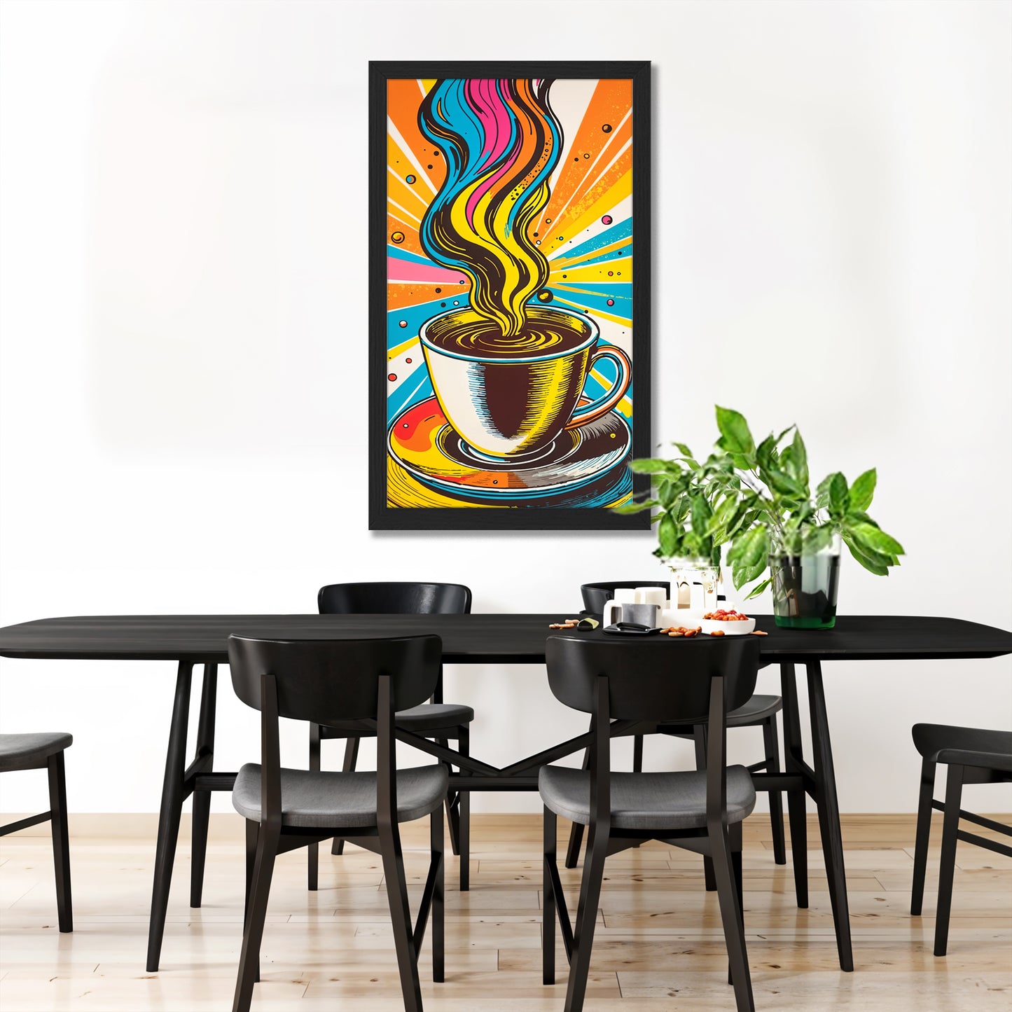 Vibrant Coffee Art Poster