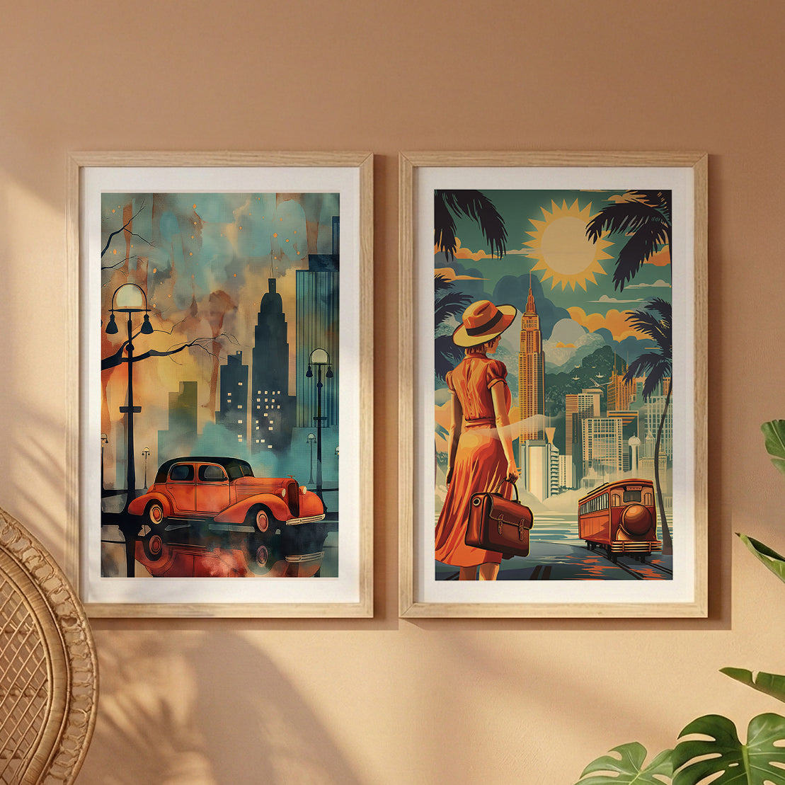 Vintage Travel Wall Art Set