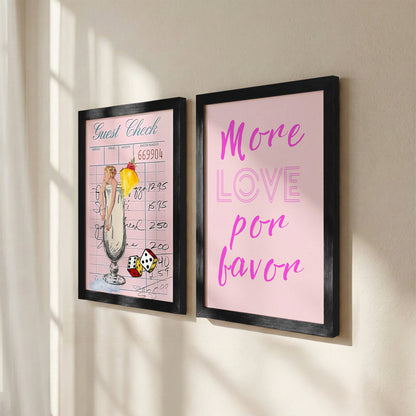 Pink Pop Wall Art Set