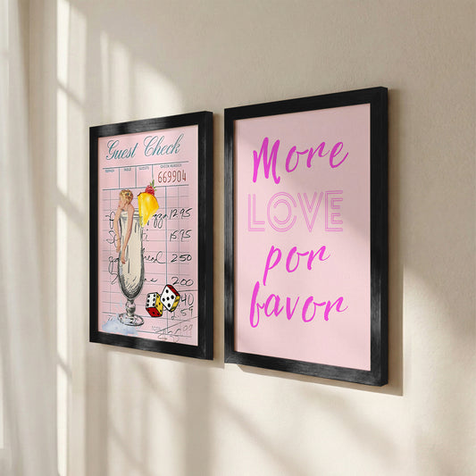 Pink Pop Wall Art Set