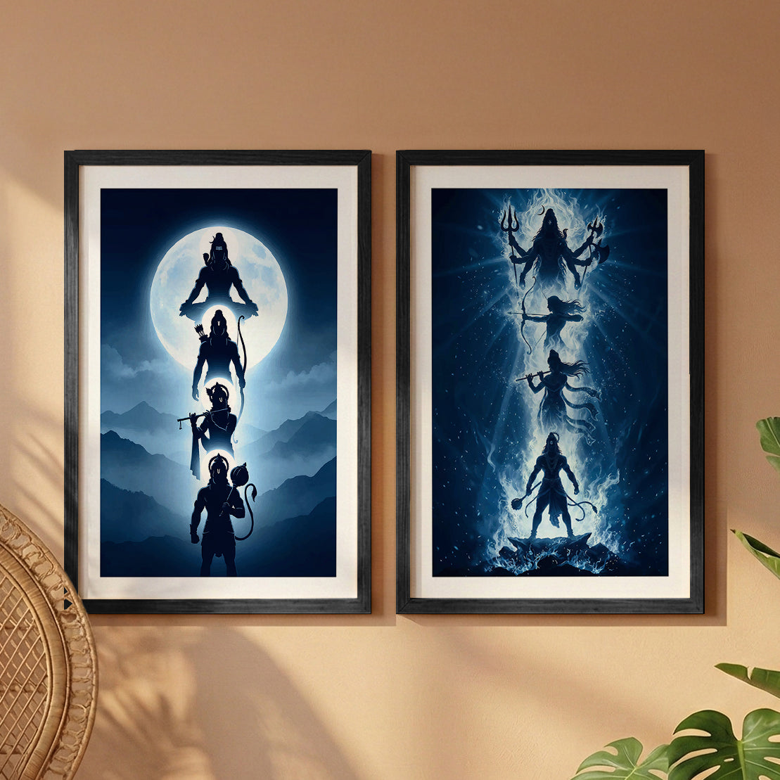 Shiva Divine Duo Wall Art