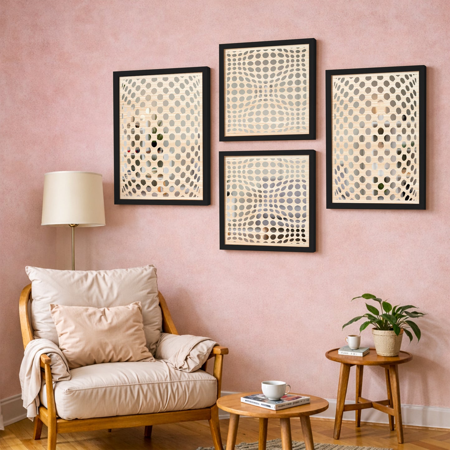 Geometric Knot Pattern Mirror Set
