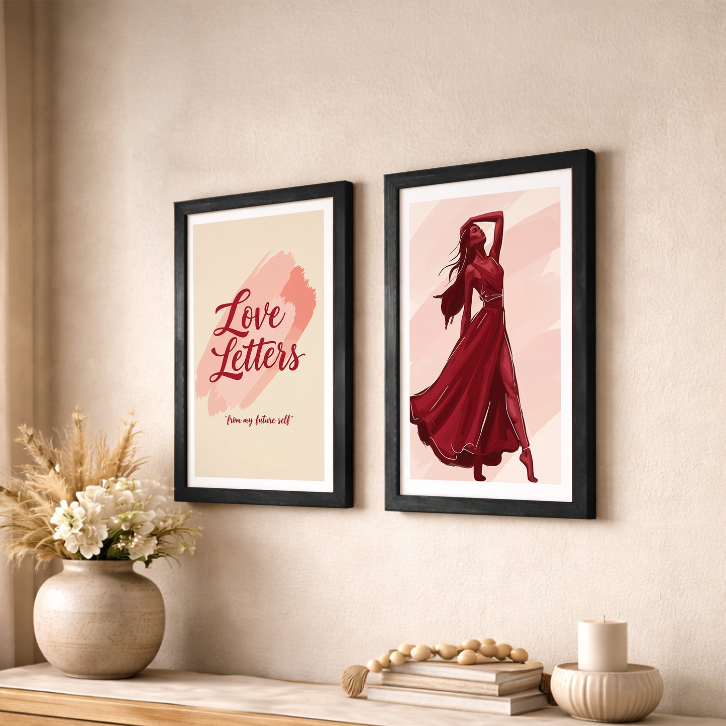 Love Letters Boho Wall Art Set