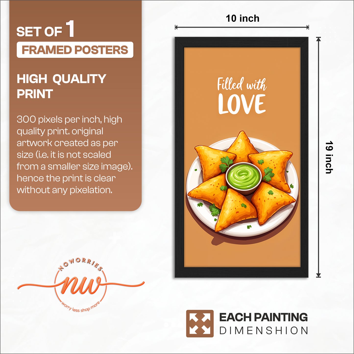 Samosa Kitchen Wall Art Poster