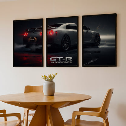 GT-R Unleash The Legend Wall Art Set of 3