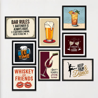 Cheers Gallery Wall Set of 8
