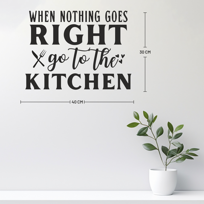 Funny Go to the Kitchen Wall Sticker