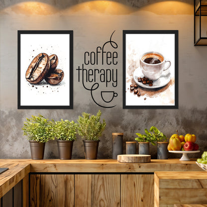 Vintage Food Quote Wall Art Set