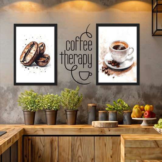 Vintage Food Quote Wall Art Set