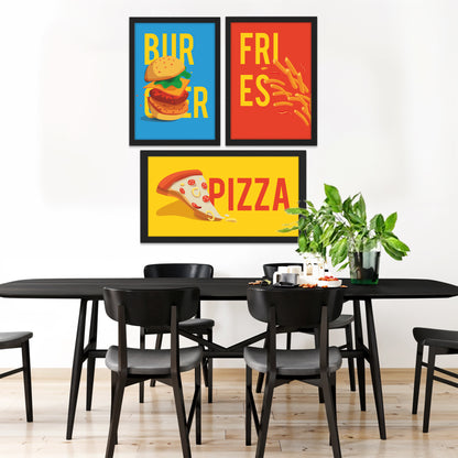 Fast Food Trio Wall Frame Set