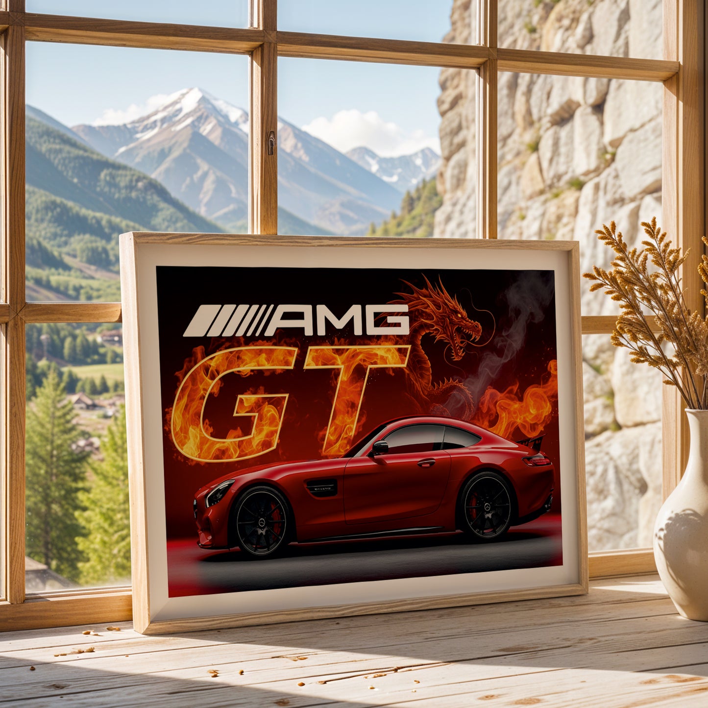 AMG GT Blazing Dragon Poster
