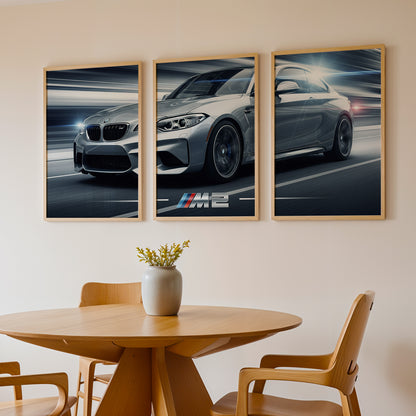 BMW M2 Wall Frame Set of 3