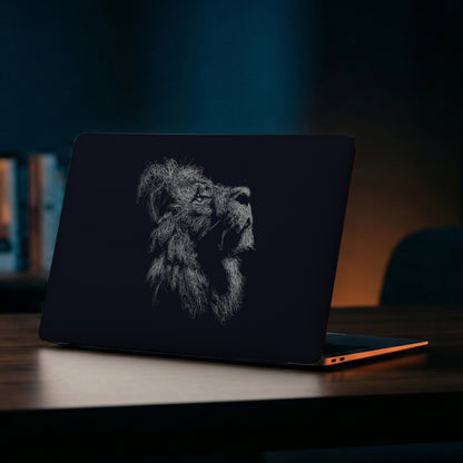 Majestic Lion Creative Doodle Aesthetic Laptop Skin