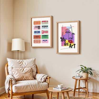 Pop Art Expression Wall Art Set