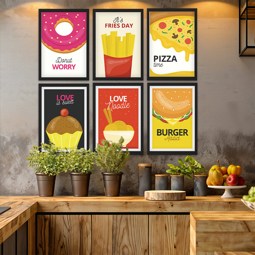 Fun Food Wall Art Set