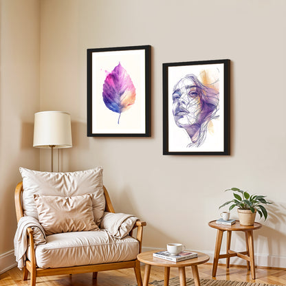 Violet Muse Wall Art Set