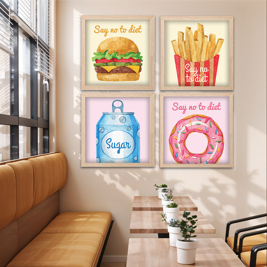 Say No to Diet Food Art Set