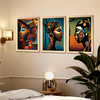 African Essence Trio Wall Frame Set of 2