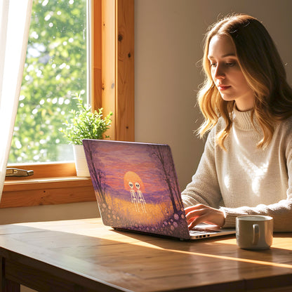 Eternal Love Skeletons Artistic Premium Laptop Skin