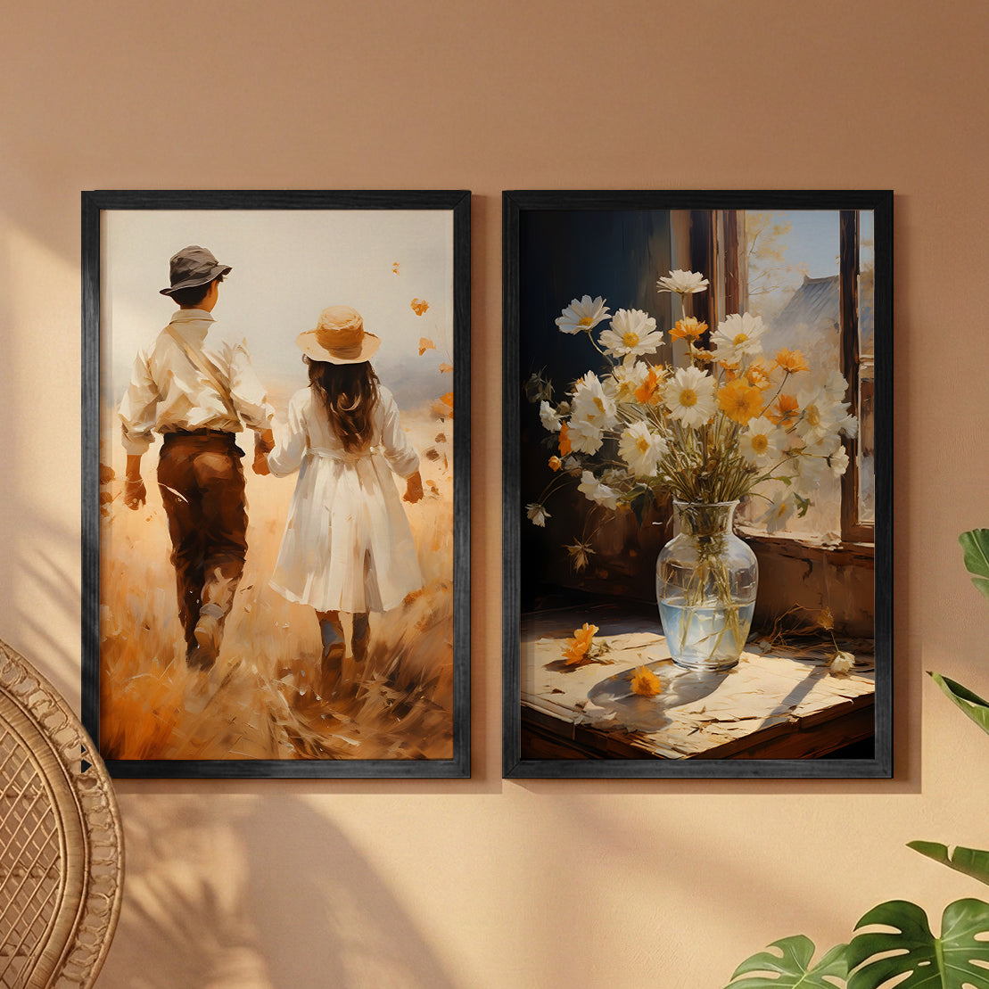 Whimsical Cottage Wall Art Set of 2