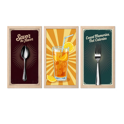 Flavor & Refresh Trio Wall Frame Set